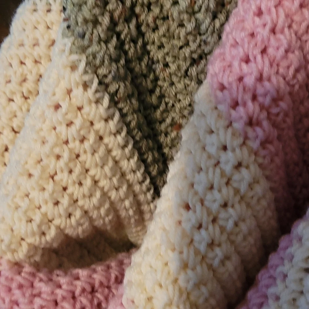 Hand Crafted Crochet Quilt New